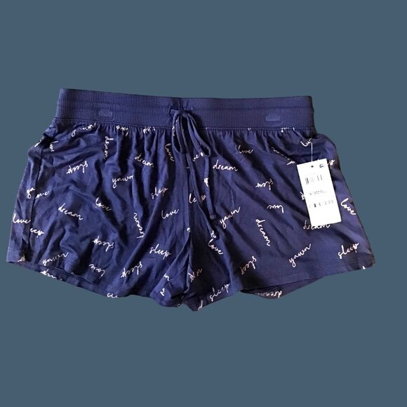 JENNY-WOMENS BLUE ELASTIC WAISTDRAWSTRING RELAX SHORTS SIZE X-SMALL- NWT - Picture 1 of 5